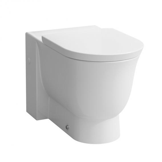 Toilettes au sol, fond creux, sans bride, pour ensemble blanc | LAUFEN The New Classic | salle de bain - {{L'entrepôt du bricoleur }}