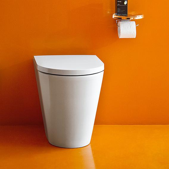 Toilettes au sol, à fond creux, sans bride | Kartell by LAUFEN | salle de bain - {{L'entrepôt du bricoleur }}