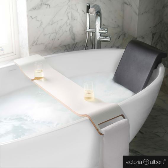 Baignoire ovale en îlot blanc brillant intérieur blanc brillant | Victoria + Albert | Salle de bain - {{L'entrepôt du bricoleur }}