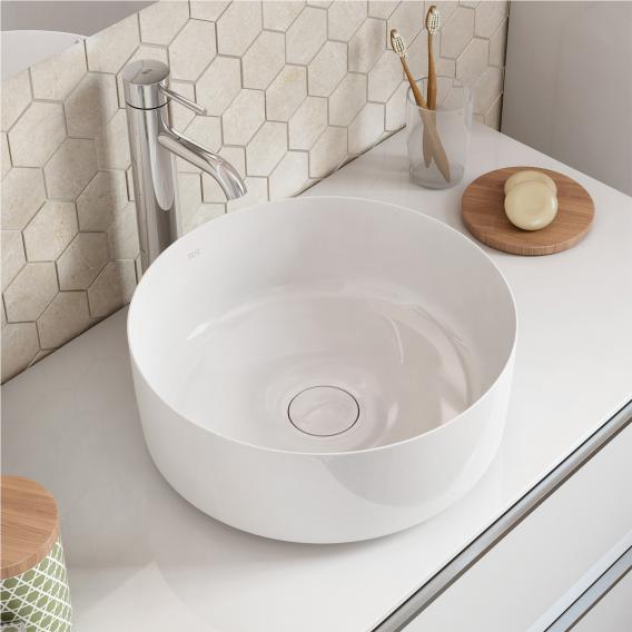 Vasque de lavabo ronde blanc, avec MaxiClean | Roca | Salle de bain - {{L'entrepôt du bricoleur }}