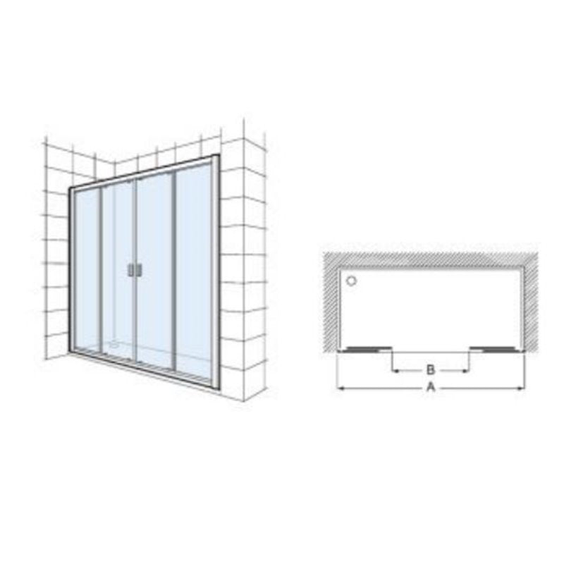 Portes et parois de douche | Roca - Ura L4-E | Salle de bain - {{L'entrepôt du bricoleur }}